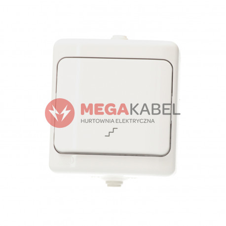 Breeze poed stair switch 1804-06 white IP44 Kos