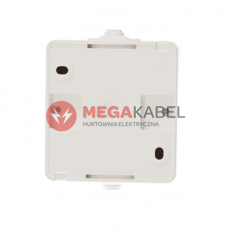 Bryza single socket with flap white 1804-32 white IP44 Kos