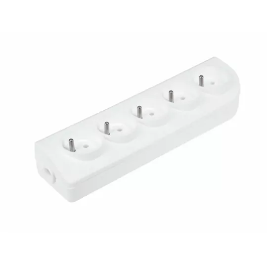 Power socket 5-fold with grounding white GN-50 ELGOTECH Power socket 5-fold with grounding white GN-50 ELGOTECH