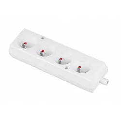 Gniazdo wtyczkowe przenośne 4x2P z/u GN-470P