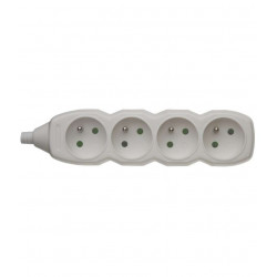 Extension socket 4-GN z/u white P0400 Emos