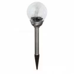 Lampa ogrodowa solarna KULA szklana RGB SL2302S