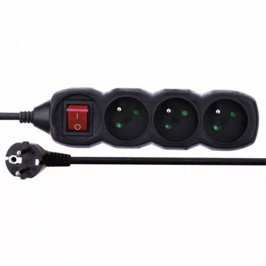 Residential extension cable 1,5m 3-GN with grounding + switch HE1311 Emos Residential extension cable 1,5m 3-GN with grounding + switch HE1311 Emos