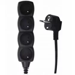 Przedłużacz 4-GN z uziemieniem 3x1 5m PC0415 czarny Emos