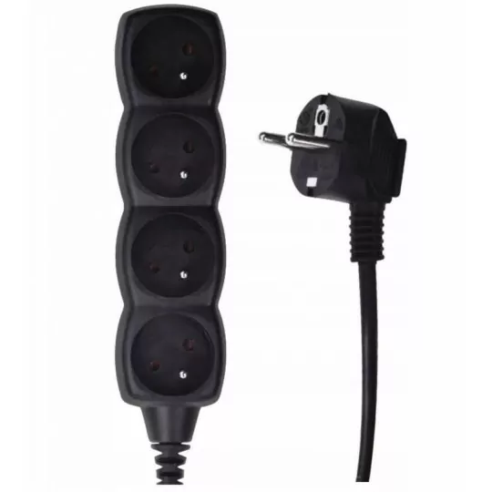 Extension cable 4-GN grounded 3x1 5m PC0415 black Emos
