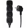 Extension cable 4-GN grounded 3x1 5m PC0415 black Emos
