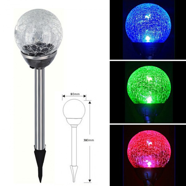 RGB glass Kula solar garden lamp SL2302S