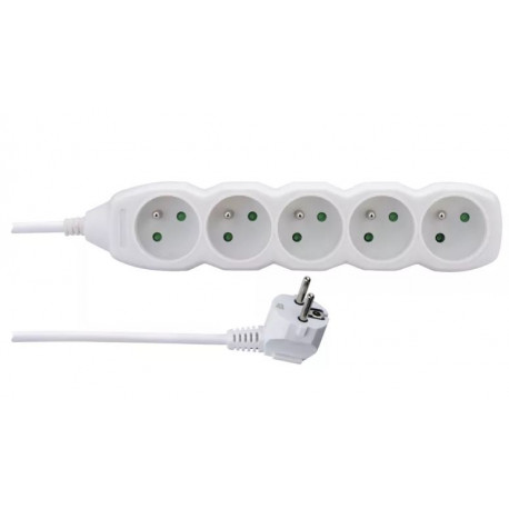 Extension cable 1.5m with ground 5GN white 3x1 P0511 Emos