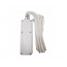Extension cable 5m with ground 3GN 3x1 white P0315 Emos