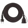 Extension cable 1-GN with grounding 10m OW3x1.5 black P01710 EMOS