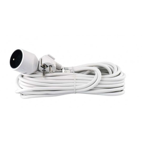 Extension cable 1-GN grounded 10m 3x1 white P0110 Emos