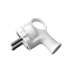 WT16A angle plug Uni-Schuko white D.3101N PAWBOL