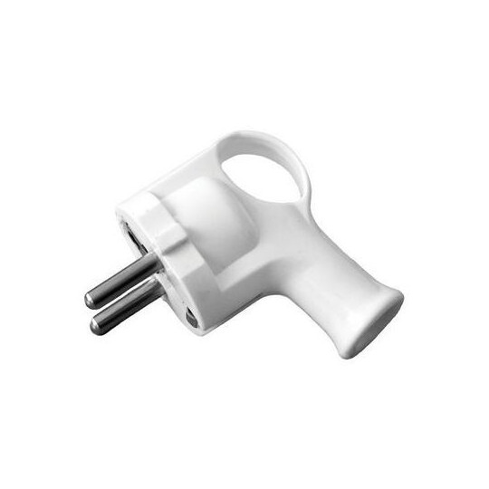 Grounded plug WT16A Uni-Schuko white D.3101N PAWBOL