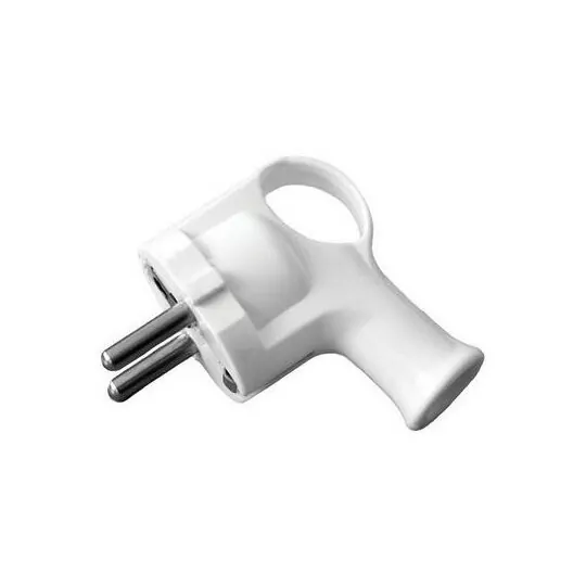 Wtyczka z  uziemieniem WT16A Uni-Schuko biała D.3101N PAWBOL