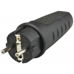 Rubber plug 16A 250V IP44 LUX PAWBOL