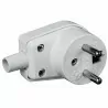 Angle plug with grounding 16A white WB-6 3300 ELEKTRO-PLAST Nasielsk