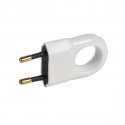 Flat plug with handle 10A/230V white D.3104 PAWBOL