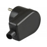 Black grounded cat plug 16A 220-05 Viplast
