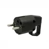 Uni-Schuko ear plug black 16A 325-05 Viplast