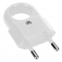Flat plug with handle OR-AE-1316 white Orno
