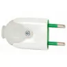 Flat plug 10A 250V white ELEKTRO-PLAST Opatówek