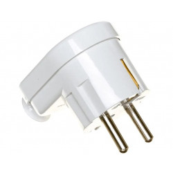 Wtyczka kątowa z/u WT-16U Uni-Sch. biała Timex