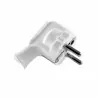 Uni-Schuko grounded cat plug white ELGOTECH