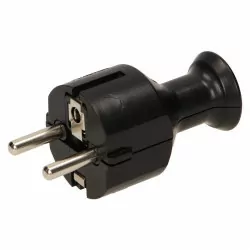 Wtyczka prosta UniSchuko 16A WT-40/B czarna Orno