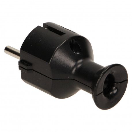 Wtyczka prosta UniSchuko 16A WT-40/B czarna Orno