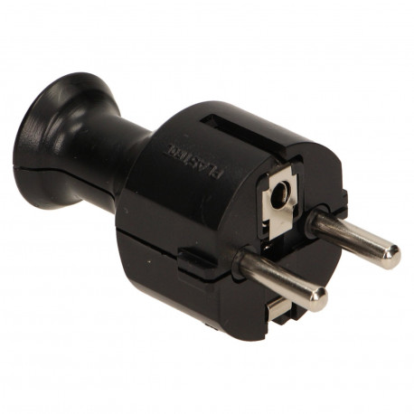 Wtyczka prosta UniSchuko 16A WT-40/B czarna Orno