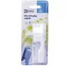 Flat plug for wires white EMOS
