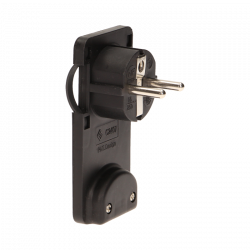 Flat plug for wires black OR-AE-1309/B