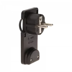 Flat plug for wires black OR-AE-1309/B