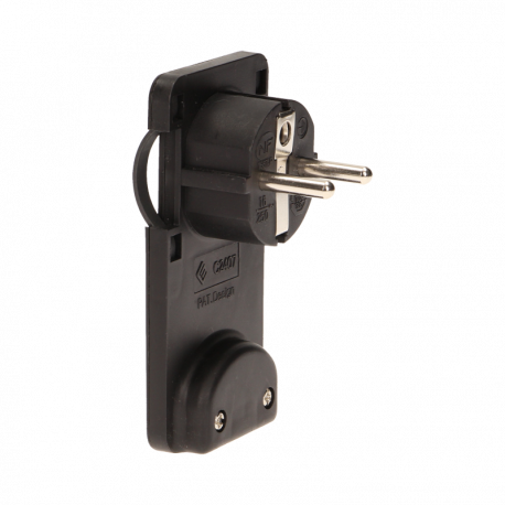 Flat plug for wires black OR-AE-1309/B