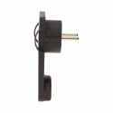 Flat plug for wires black OR-AE-1309/B
