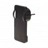 Flat plug for wires black ORNO