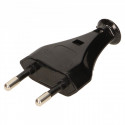 Flat plug 230V ZN-11 black Plastrol/Orno