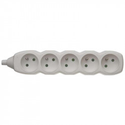 EMOS 5-socket grounded...