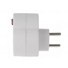 2-GN grounded plug splitter with switch white P0062 EMOS