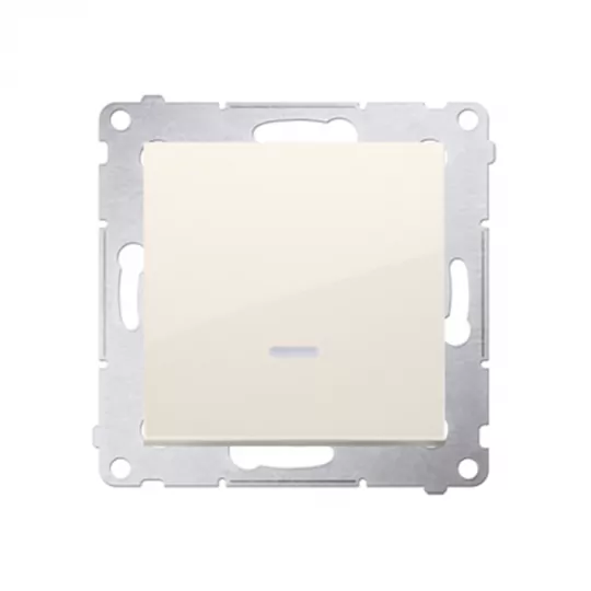 Simon54 single-pole illuminated switch DW1L.01-41 beige SIMON