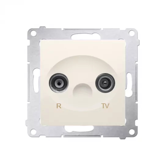 Simon54 Gniazdo antenowe R TV końcowe DAK.01/41 beżowy