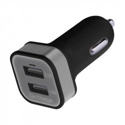 Car charger 2xUSB 12/5V 2.1A V0222 Emos