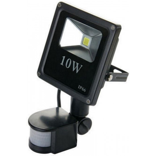 10W Slim floodlight with 3000K Eko-Ray motion sensors