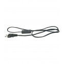 Connection cable with switch 2x0.75 black 2m S09272 EMOS