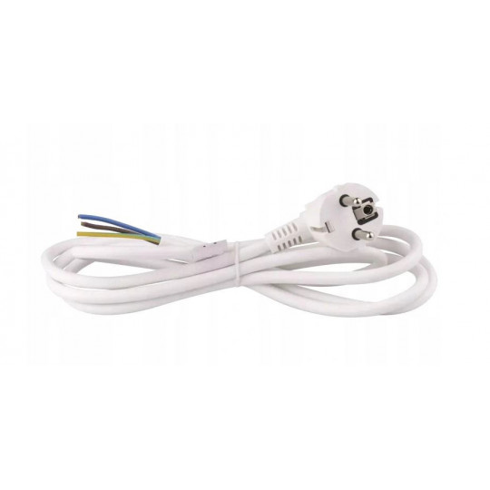 Connection cable angle plug white 3m 3x1.5 S14323 Emos