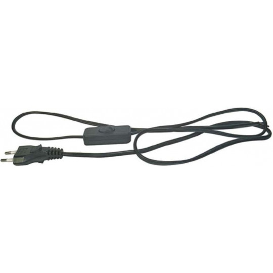Connection cable with switch black 3m 2x0,75 S08273 Emos