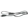 Connection cable with switch black 3m 2x0,75 S08273 Emos