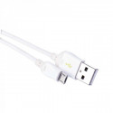 USB 2.0/microUSB cable 1m white SM7004W Emos
