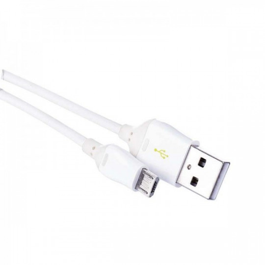 Przewód USB 2.0/microUSB 1m biały SM7004W Emos