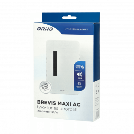 Wired bell 230V BREVIS MAXI OR-DP-MR-150/W Orno
